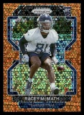 2021 Panini Prizm #409 Racey McMath Orange Disco Rookie Titans