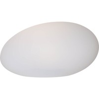 Star Globy Led Solar Deko Garten AußEn Licht Leucht Stein Weiß Batterie 32X18 Cm