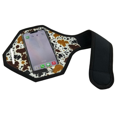 Showman Cow Print Phone Holster/Armband - Picture 2 of 3