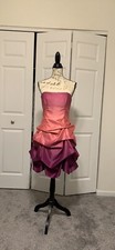 Blondie Nites by Stacy Sklar Dress Tucked Magenta Purple Ombre Prom Size 11