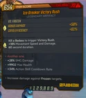 Borderlands 3 PS4 PS5 PC Lvl 72 Ice Breaker Victory Rush God Rolled Artifact Set