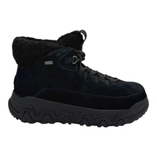 UGG TERRETRAIL COZY LACE UP BLACK SUEDE SHEEPSKIN WOMEN'S US SIZE 8