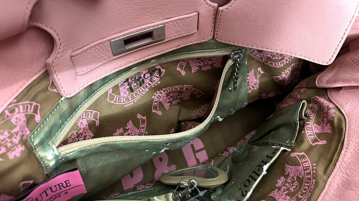 JUICY COUTURE 2WAYボストンバッグ　ピンク　レザー　大容量 Juicy Couture mix and match two handbags gift set new in box