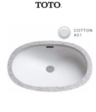 Toto LT540G 01 Undermount Bathroom Sink in Cotton White