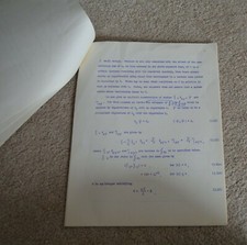 quantum mechanics physicist original MUTSUO YANASE SIGNED MANUSCRIPT VERY RARE