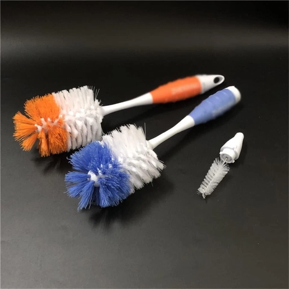 Cepillos de biberón multifunción 2 en 1 para limpieza niños leche biberón Foto 2 de 4