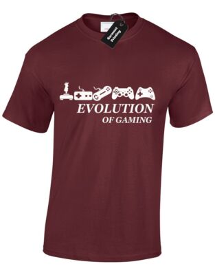 GAMING EVOLUTION HERREN T-SHIRT GAME CONTROLLER LUSTIG NEUHEIT FREIZEIT TOP S-XXXL