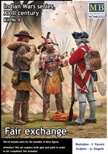 Indian Wars Series, XVIII century. Kit No. 4. Fair exchange 1/35 MasterBox 35222