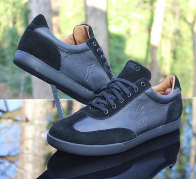 dai Polo by Ralph Lauren レザー フットボール Polo Ralph Lauren Cadoc Suede Men s Size 12 Black Leather