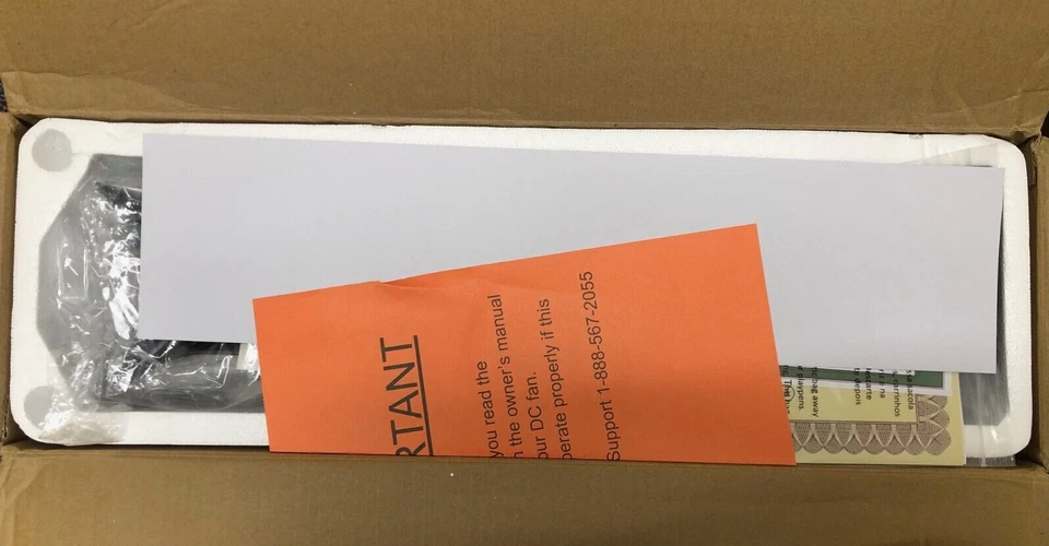 Kute 44" Indoor/Outdoor Black Ceiling Fan, Remote Control, DC Motor, FPD8547 - Image 2 of 4