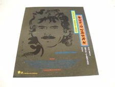 GEORGE HARRISON the new double album is LIVE IN JAPAN 1992 Promo Display Ad