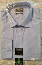 Thomas Nash Dress Shirt Light Blue Size 16 1/2 /42