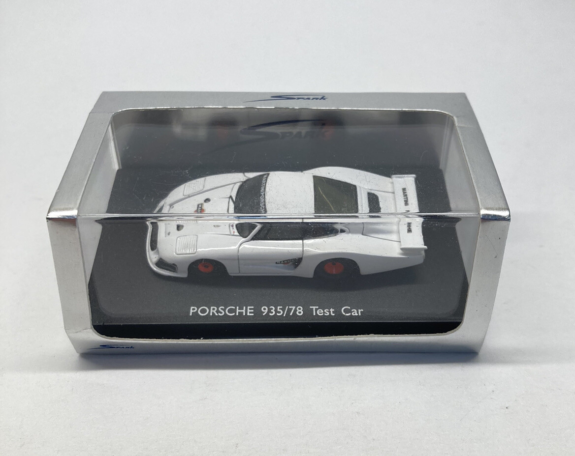 Spark 1/87 Porsche 935/78 Test Car Miniature Model Martini White