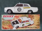 VINTAGE BOXED DINKY TOYS 212 FORD MK1 CORTINA RALLY CAR ORIGINAL BOX 1960s