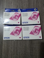 Lot of 4 Genuine Epson T054320 54 Magenta Ink Cartridges - Sealed - EXP 2010