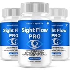 (3 Pack) Sight Flow Vision Capsules, SightFlow Advanced Formula (180 Capsules)