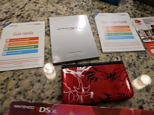 Nintendo 3DS XL Pokemon X and Y Red Handheld System With Box Complete Very Clean - Picture 2 of 9