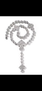 Authentic 14k Gold Plated Fully Iced Custom Heavy Rosary / Free Ship 13 Day Delivery