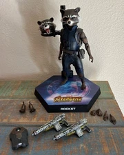 Hot Toys 1/6 Avengers Infinity War Rocket Figure! Kitbashed! U. S. Seller!
