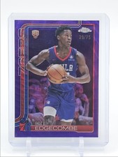 VJ EDGECOMBE 2025-26 TOPPS CHROME ROOKIE PURPLE WAVE REFRACTOR RC /75 Q3893