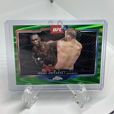 2025 Topps Chrome UFC #3 Israel Adesanya Green Lava Refractor /125
