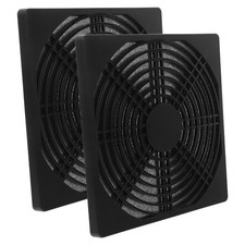 2 Pcs Fan Grille for Computer Cooler Dustproof Pvc Cover