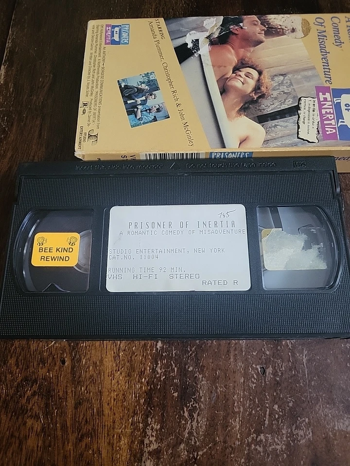 Prisoners Of Inertia (VHS, 1989) Amanda Plummer, John McGinley Ex Rental OOP - Image 3 of 4