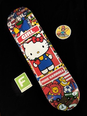 RARE Mike Carroll Hello Kitty 35th Anniversary Girl Skateboard