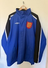 Umbro - Giacca calcio vintage Inghilterra - full zip - uomo - taglia L - logo 3 leoni 