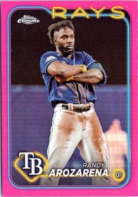2024 Topps Chrome #153 Randy Arozarena Pink Refractors