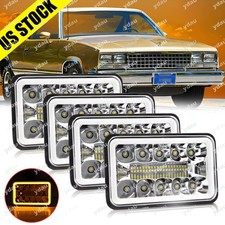 4pcs 4x6 Led Headlights Hilo Sealed Beam Drl For 1977-1986 Chevrolet Caprice 4pcs 4x6 Led Headlights Hilo Sealed Beam Drl For 1977-1986 Chevrolet Caprice