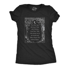 Womens The Older I Get The More I Side With Witches T Shirt Funny Fairy Tale