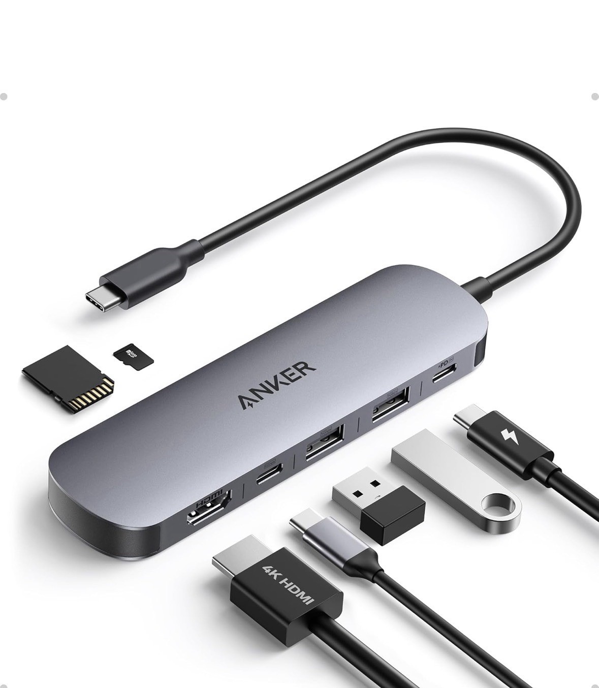 Anker USB C Hub, 7in1 Multi-Port USB Adapter