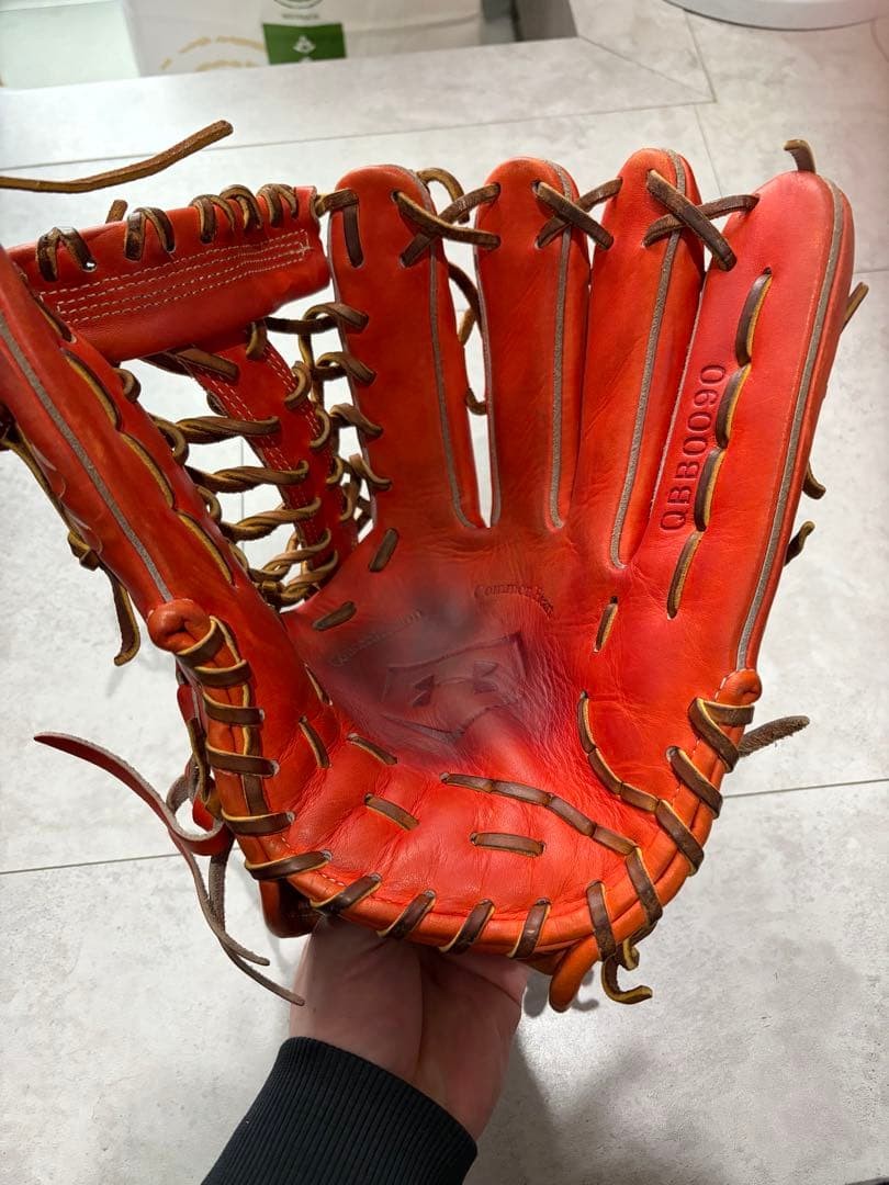 Under Armor Yanagita Model Hard Baseball Glove Red, Used, Excellent Condition thumbnail 3
