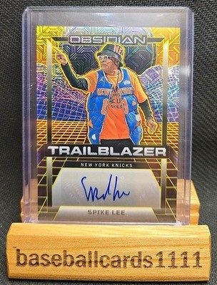 2024-25 Panini Obsidian Spike Lee Galaxy Ink Signature Gold Auto 9/10 Knicks BB6