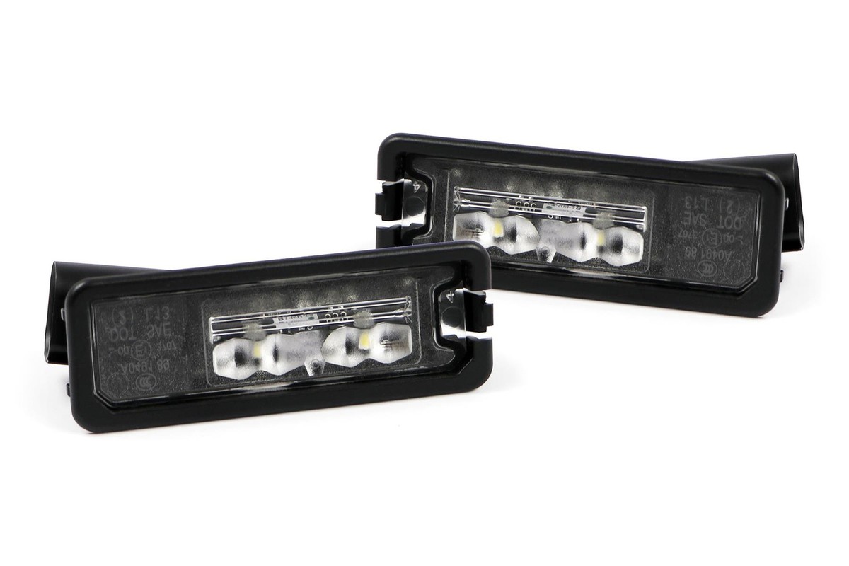 VW Passat 10-17 Rear LED Number Plate Lights Set Licence Lamp Pair