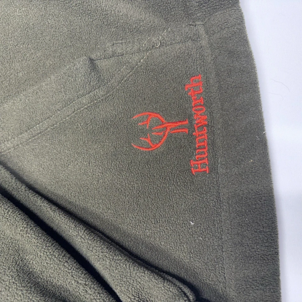 Мужской пуловер Huntworth средний Oaktree Evo флис 1/4 на молнии спереди с длинным рукавом - Изображение 2 из 4