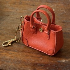 Tory Burch Mini Tote Bag Robinson Keychain