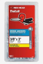 Red Head 3/8 in. x 3 in. Wedge Anchor 50CT