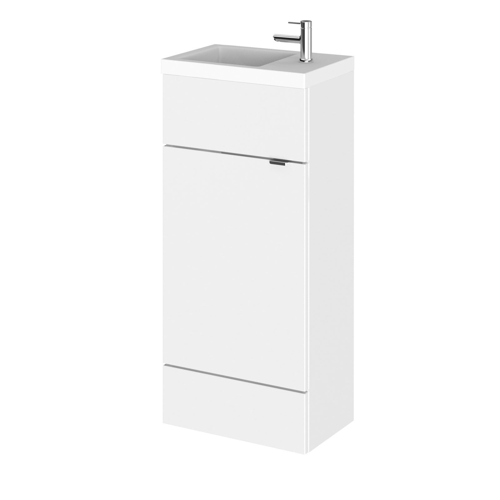 Hudson Reed Fusion Compact Vanity Unit  300mm Wide - Gloss White