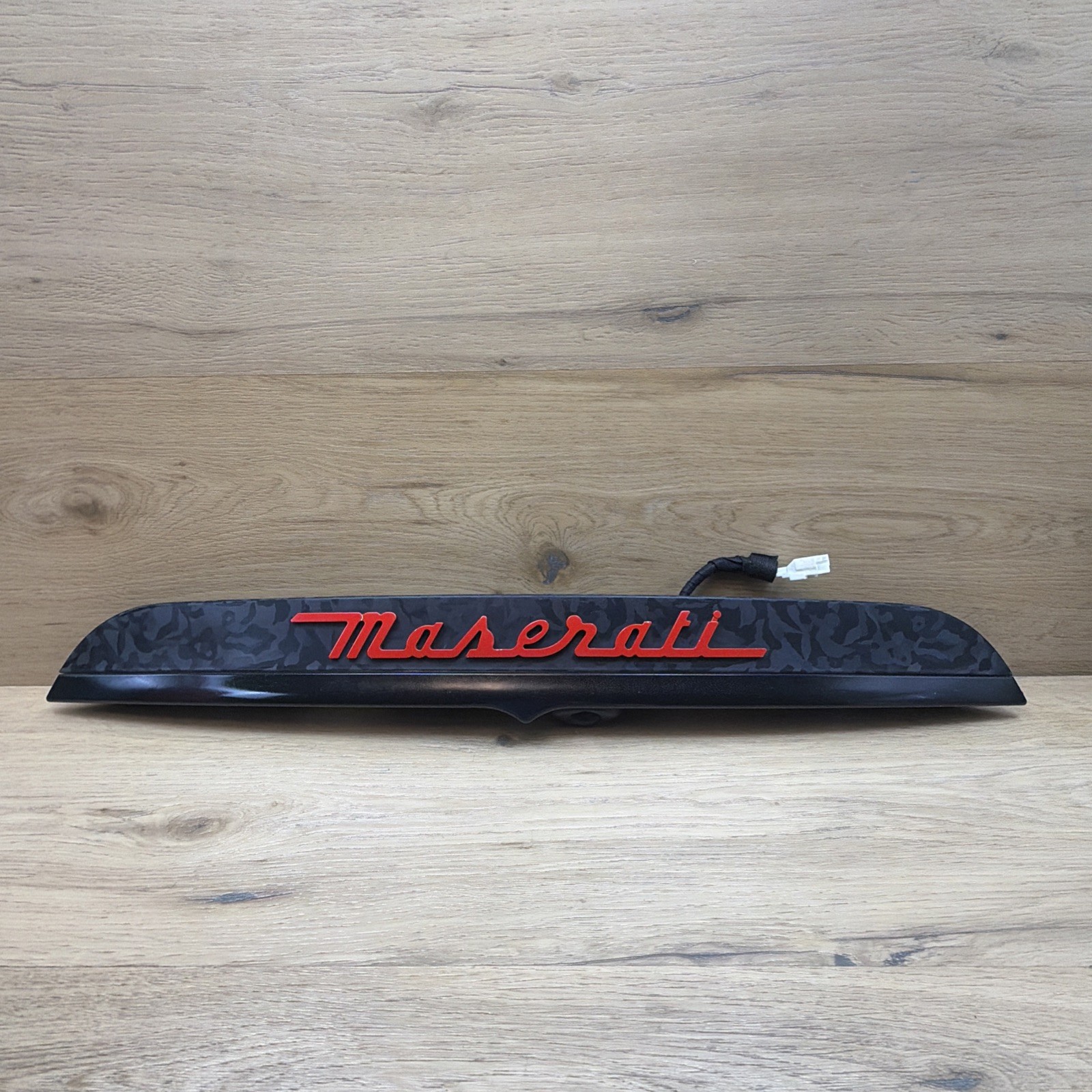 🟢 OEM Maserati M157 Ghibli 14-17 Rear Trunk Camera Trim Handle Lights GRAY🟢