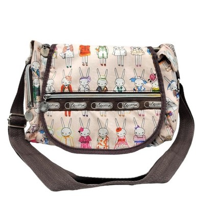 LeSportsac Fifi Lapin Dress Up Messenger Bag Pink Crossbody Artist in Residence