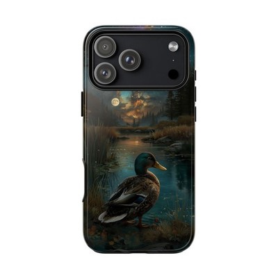 For iPhone / Galaxy / Pixel | Phone Ink Case - Starlit Night Mallard Duck