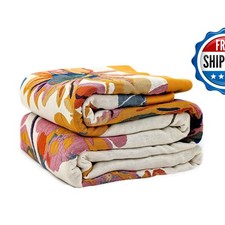 LUTBM Boho Throw Blanket Bed 60"x80", 100 Cotton Couch Fall Blankets