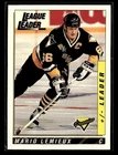 1993 Topps Premier Hockey Mario Lemieux #37 PSA 9