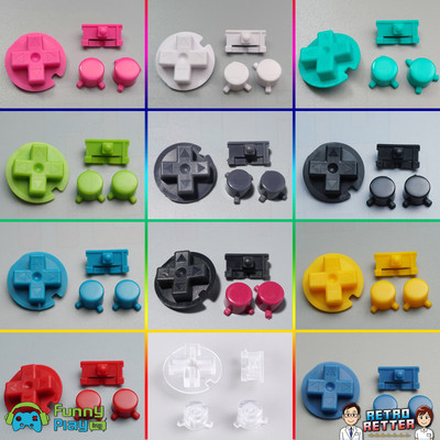 FunnyPlaying Tasten Set für GameBoy Pocket Ersatz Buttons Knöpfe GBP
