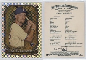 2024 Topps Allen & Ginter Chrome X-Fractor Evan Carter #96 Rookie RC