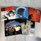 Vinyl Record Lot U2 Bob Dylan Doobie Brothers Foghat LPs Rock VG