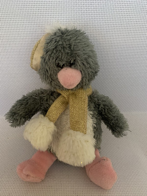 Tesco Pinguin weiches Beanie Spielzeug 6 Zoll Vintage 2000 Weihnachten Chilly & Co & Etikett