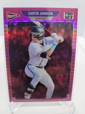 2026 Leaf Pro Set Carter Johnson 1/6 Pink Prizm Prospects 